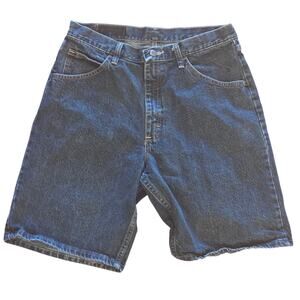 Wrangler Men's Relaxed Fit Navy Blue Denim Jeans - Size 32